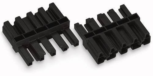 WAGO Netz-Zwischenkupplung Netz-Stecker - Netz-Buchse Gesamtpolzahl: 5 Schwarz 100 St.