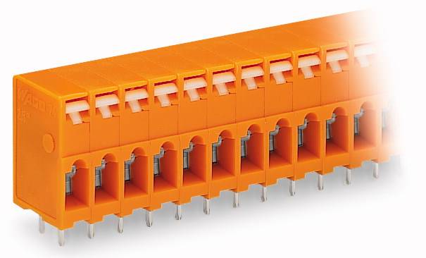 WAGO 741-204 Federkraftklemmblock 2.50mm² Polzahl 4 Orange 220St.