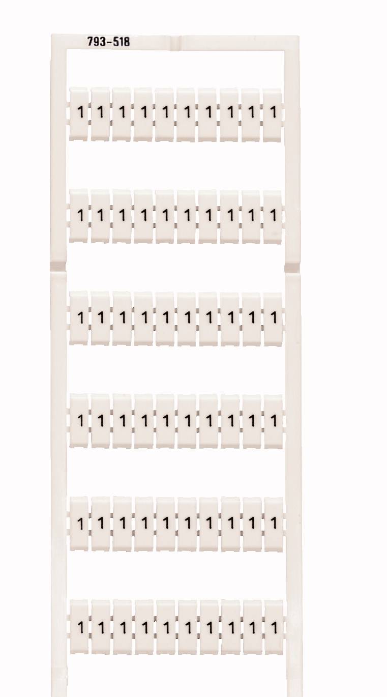 WAGO 793-518 Bezeichnungskarten Weiß 5St.