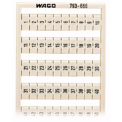 WAGO 793-666 Bezeichnungskarten 5St.