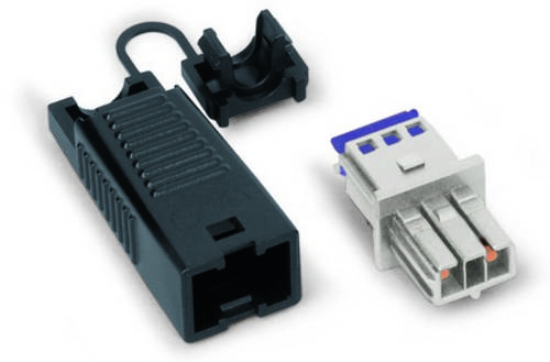 WAGO 893-1032 Netz-Steckverbinder WINSTA KNX Stecker, gerade Gesamtpolzahl: 2 3 A Lichtgrau 50 St.