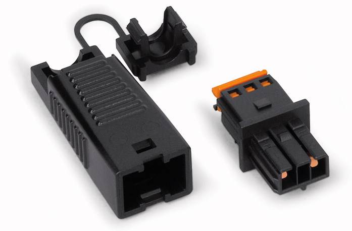 WAGO 893-1022 Netz-Steckverbinder WINSTA MINI Buchse, gerade Gesamtpolzahl: 2 3 A Lichtgrau 50 St.