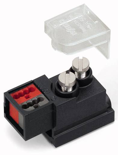 WAGO Einspeisemodul Rundleitung - Flachleitung Gesamtpolzahl: 2 Schwarz 25St.