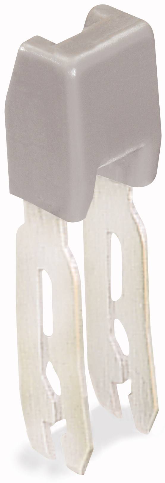 Ein Siliziumchip mit zwei metallischen Anschlüssen, häufig verwendet in elektronischen Schaltungen zur Steuerung von Stromflüssen.