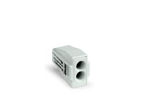 WAGO Dosenklemme starr: 0.75-2.5 mm² Polzahl: 2 1000 St. Lichtgrau
