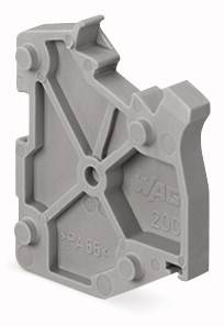 Graues Plastikteil mit strukturierten Erhebungen und Markierung 'PA66'.