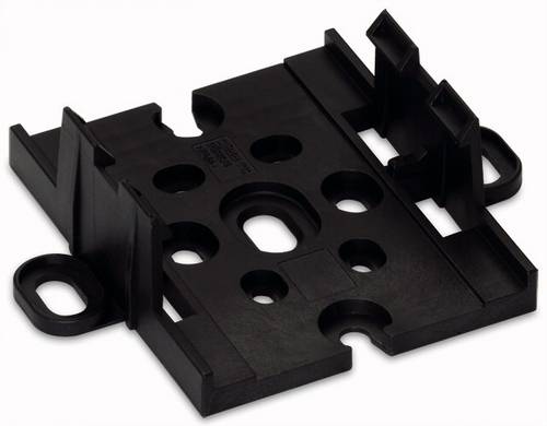 WAGO Montageplatte Schwarz 10 St.