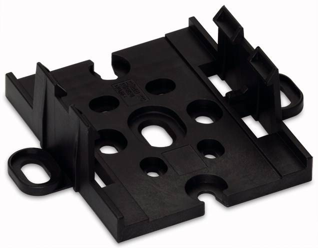 WAGO Montageplatte Schwarz 10St.