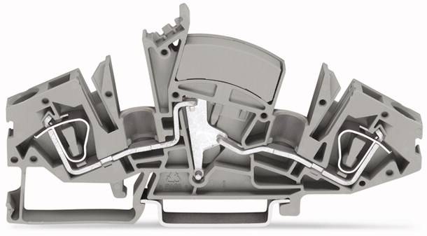 WAGO 282-841/049-000 Durchgangsklemme 8mm Zugfeder Belegung: L Grau 20St.