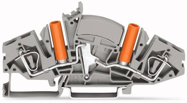 WAGO 282-841 Durchgangsklemme 8mm Zugfeder Belegung: L Grau 20St.