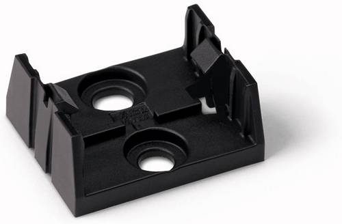 WAGO Montageplatte Schwarz 100 St.