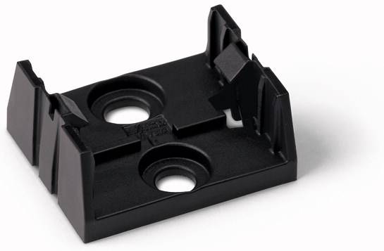 WAGO Montageplatte Schwarz 100St.