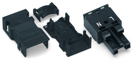 WAGO 770-122/041-000 Netz-Steckverbinder WINSTA MIDI Buchse, gerade Gesamtpolzahl: 2 25 A Weiß 25 St.