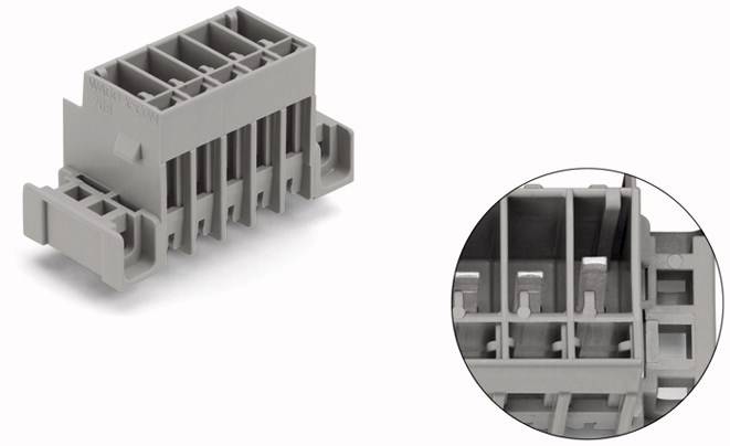 WAGO Buchsengehäuse-Platine 769 Polzahl Gesamt 4 Rastermaß: 5mm 769-634/003-036 50St.