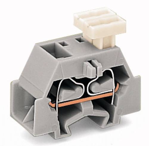 WAGO 261-341/332-000 Einzelklemme 10 mm Zugfeder Belegung: L Grau 200 St.