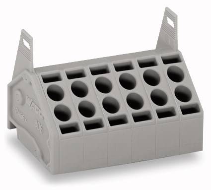 WAGO 806-208 Federkraftklemmblock 1.50mm² Polzahl 8 Grau 100St.
