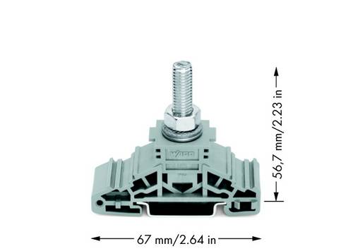 WAGO 885-108 Bolzenklemme Grau 25 St.