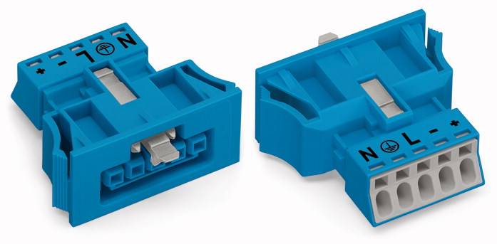 WAGO 890-2105 Netz-Steckverbinder WINSTA MINI Buchse, gerade Gesamtpolzahl: 5 16 A Blau 50 St.