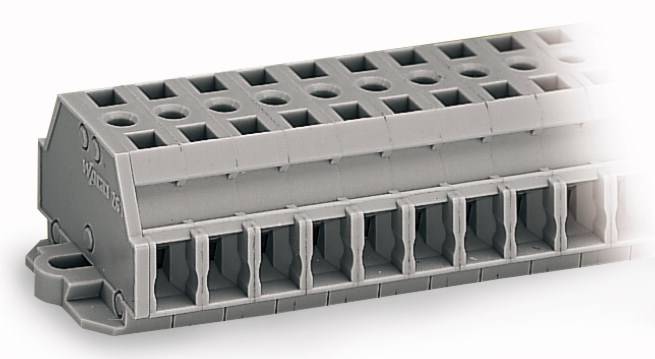 WAGO 261-425 Klemmenleiste 6mm Zugfeder Belegung: L Grau 50St.