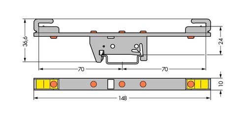 WAGO 790-310 Sammelschienenhalter 10 St.