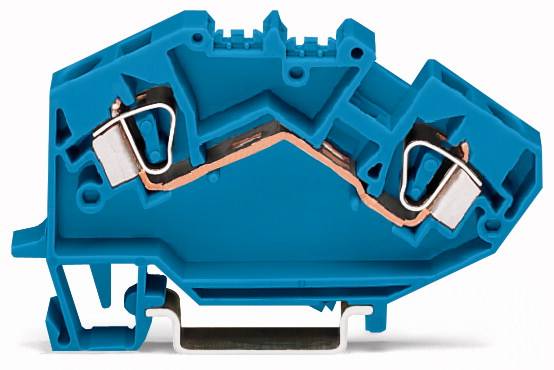 WAGO 782-604 Durchgangsklemme 8mm Zugfeder Belegung: N Blau 25St.