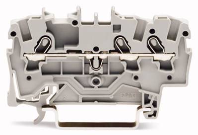 WAGO 2001-1305 Durchgangsklemme 4.20mm Zugfeder Schwarz 100St.