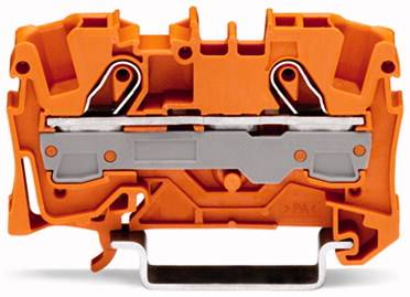 WAGO 2006-1202 Durchgangsklemme 7.50mm Zugfeder Orange 50St.