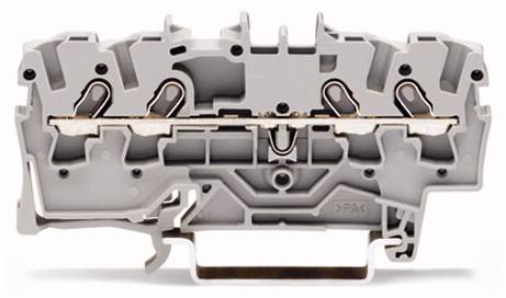 WAGO 2001-1406 Durchgangsklemme 4.20 mm Zugfeder Gelb 100 St.