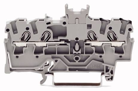 WAGO 2001-1441 Durchgangsklemme 4.20 mm Zugfeder Belegung: L Grau 100 St.
