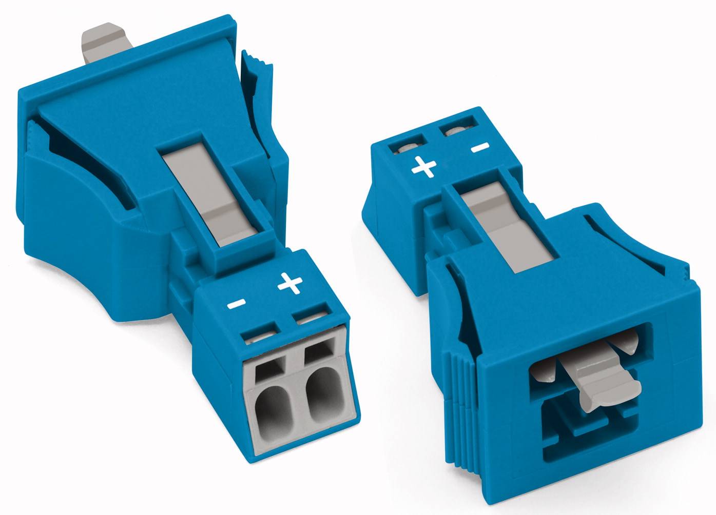 WAGO 890-2112 Netz-Steckverbinder WINSTA MINI Stecker, gerade Gesamtpolzahl: 2 16 A Blau 50 St.