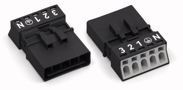 WAGO 890-1115 Netz-Steckverbinder WINSTA MINI Stecker, gerade Gesamtpolzahl: 5 16A Blau 50St.