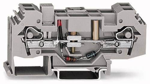 WAGO 282-141 Trennklemme 16 mm Zugfeder Belegung: L Grau 12 St.