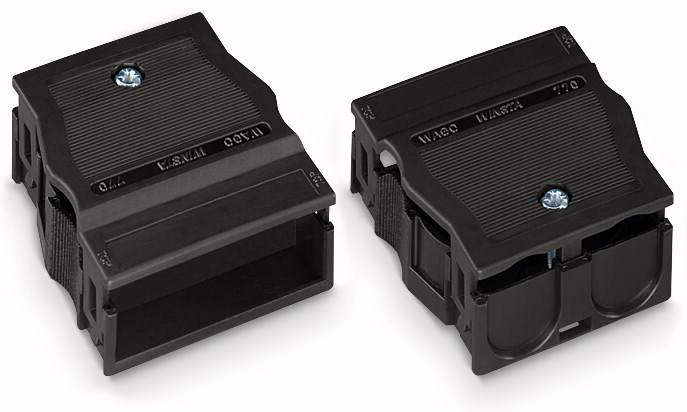 WAGO Zugentlastung Schwarz 25St.