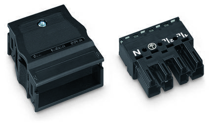 WAGO 770-134 Netz-Steckverbinder WINSTA MIDI Stecker, gerade Gesamtpolzahl: 4 25A Weiß 25St.