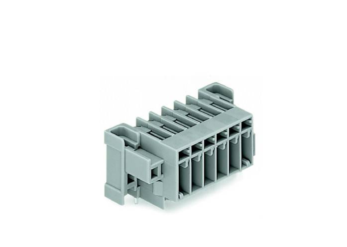 WAGO Buchsengehäuse-Platine 769 Polzahl Gesamt 6 Rastermaß: 5mm 769-666/004-000 50St.