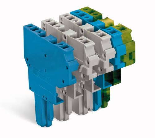 WAGO 769-504 Einzelklemme 5 mm Zugfeder Belegung: L Grau 250 St.