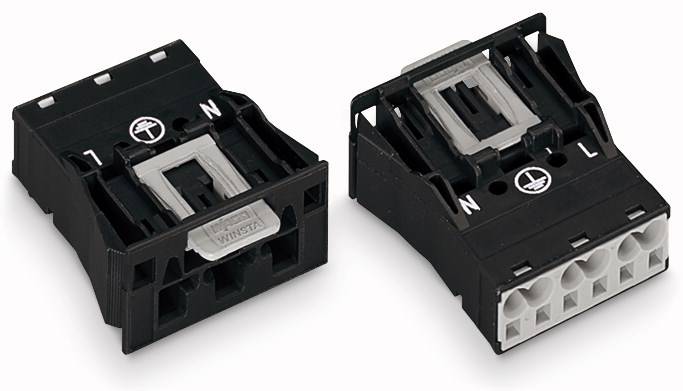 WAGO 770-2353 Netz-Steckverbinder WINSTA MIDI Stecker, gerade Gesamtpolzahl: 3 25 A Orange 100 St.