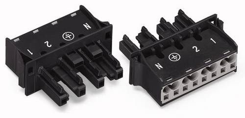 WAGO 770-724/009-000 Netz-Steckverbinder WINSTA MIDI Buchse, gerade Gesamtpolzahl: 4 25 A Weiß 100