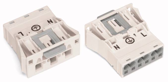 WAGO 770-733 Netz-Steckverbinder WINSTA MIDI Stecker, gerade Gesamtpolzahl: 3 25 A Weiß 100 St.