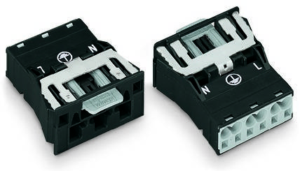 WAGO 770-733/007-000 Netz-Steckverbinder WINSTA MIDI Stecker, gerade Gesamtpolzahl: 2 + PE 25 A Weiß 100 St.