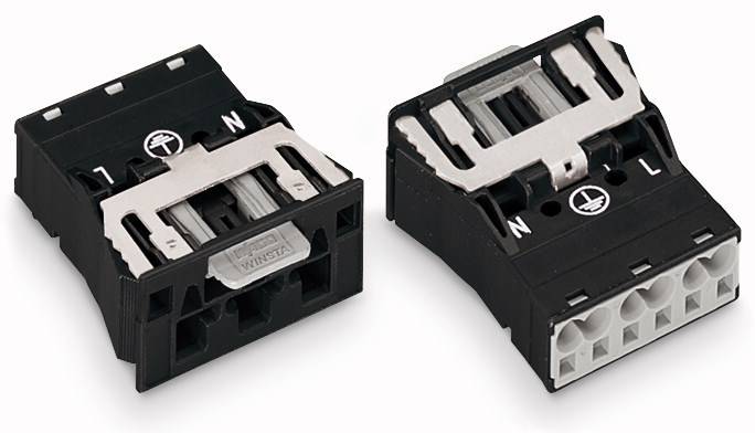 WAGO 770-2313/007-000 Netz-Steckverbinder WINSTA MIDI Stecker, gerade Gesamtpolzahl: 2 + PE 25A Rot 100St.
