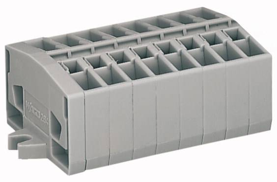 WAGO 264-108 Klemmenleiste 6mm Zugfeder Belegung: L Grau 50St.