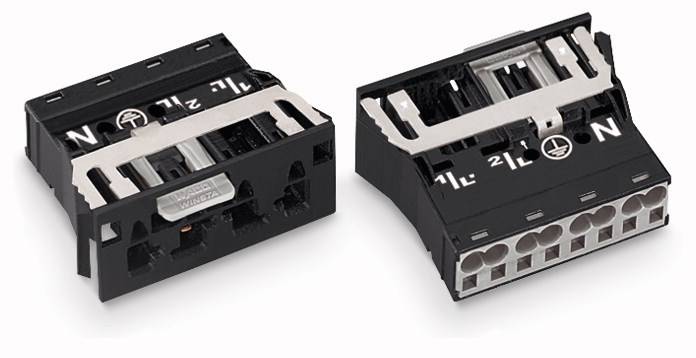 WAGO 770-734/007-000 Netz-Steckverbinder WINSTA MIDI Stecker, gerade Gesamtpolzahl: 3 + PE 25A Weiß 100St.