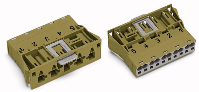 WAGO 770-775/073-000 Netz-Steckverbinder WINSTA MIDI Stecker, gerade Gesamtpolzahl: 5 25A Hellgrün 100St.