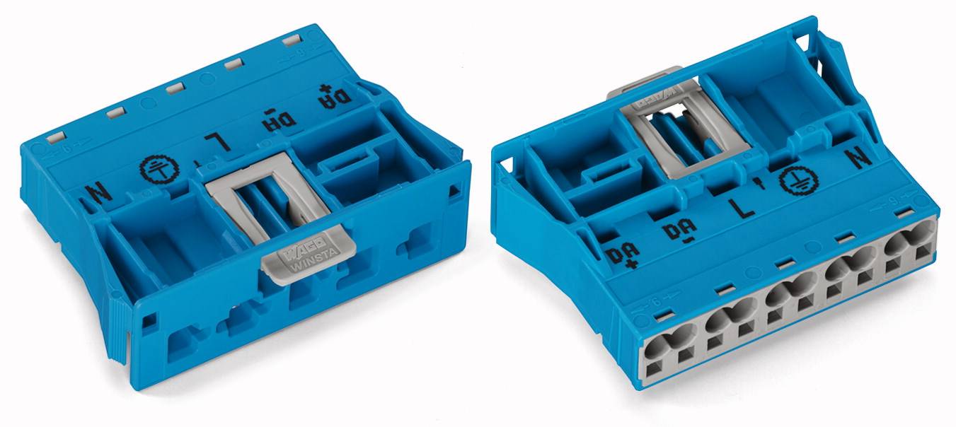 WAGO 770-2115 Netz-Steckverbinder WINSTA MIDI Stecker, gerade Gesamtpolzahl: 5 25A Blau 100St.