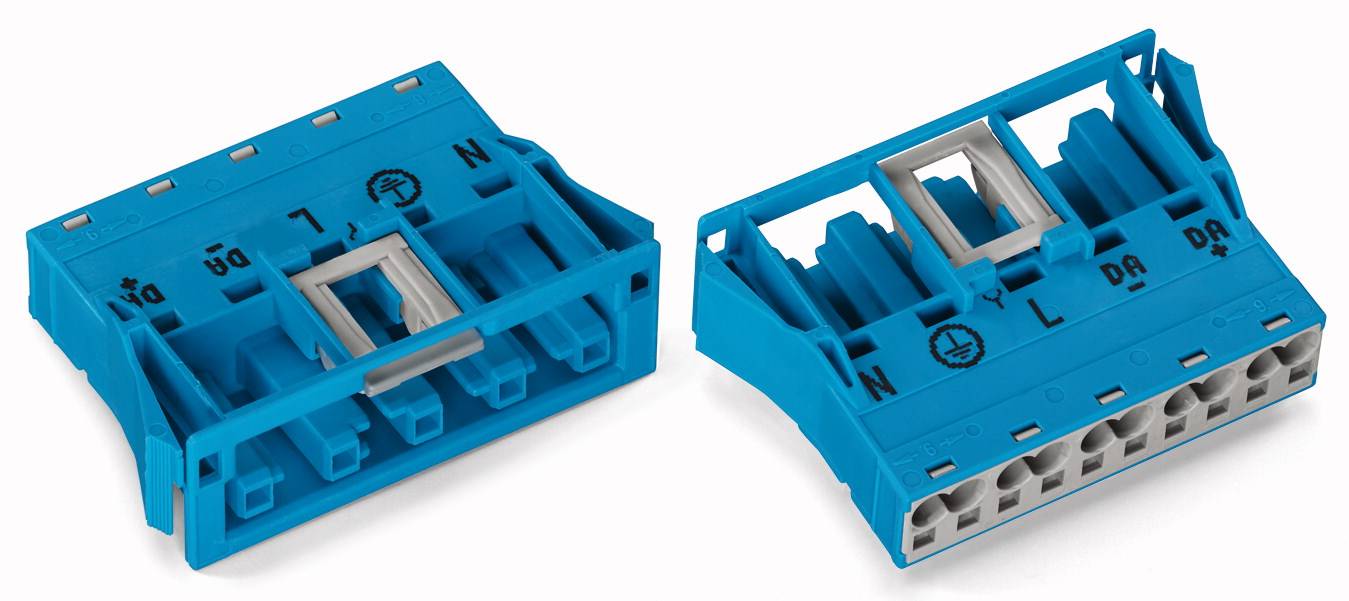 WAGO 770-2105 Netz-Steckverbinder WINSTA MIDI Buchse, gerade Gesamtpolzahl: 5 25A Blau 100St.