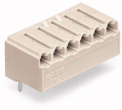 WAGO Buchsengehäuse-Platine 2092 Polzahl Gesamt 5 Rastermaß: 5mm 2092-1325 100St.