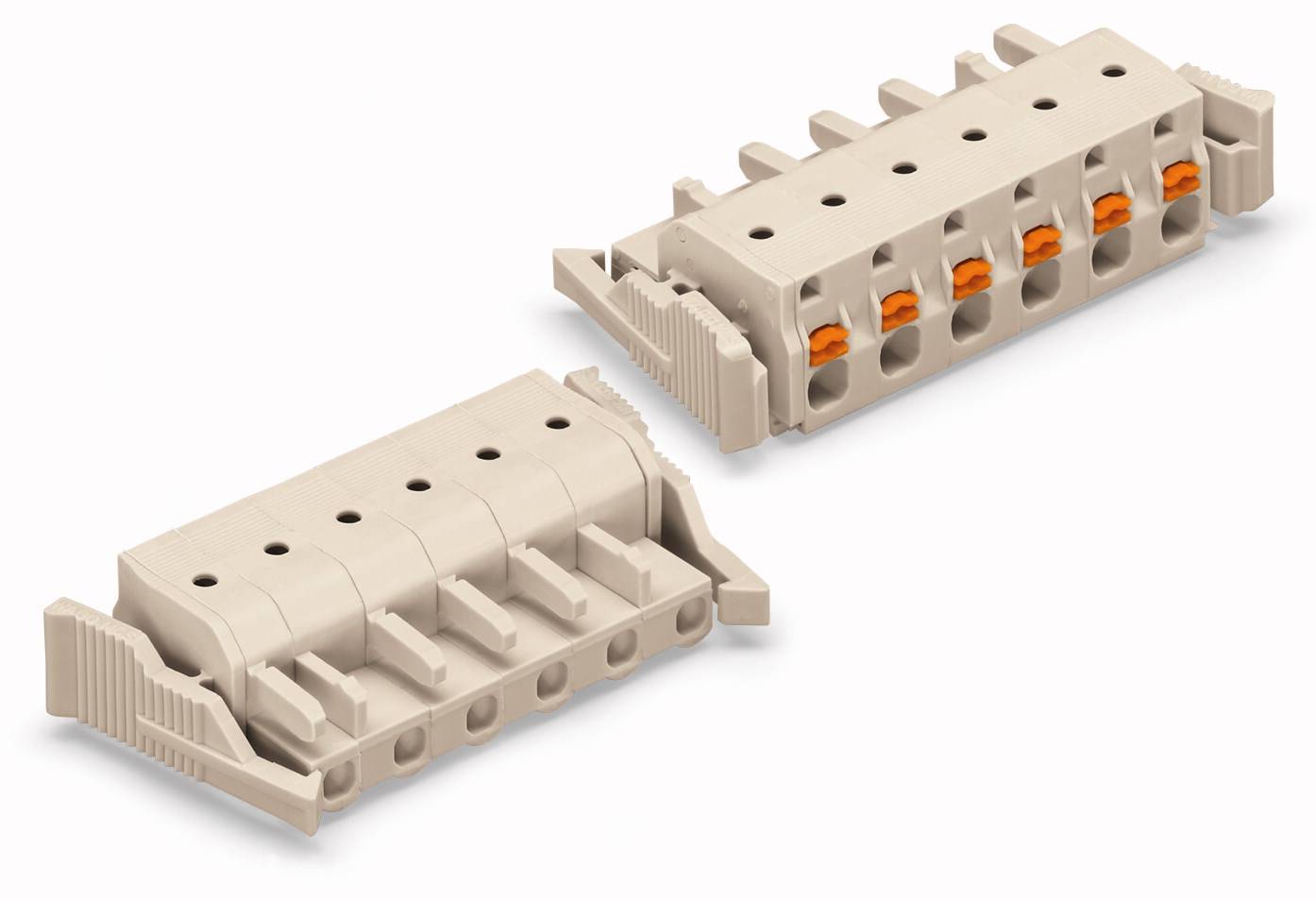 WAGO Buchsengehäuse-Kabel 2721 Polzahl Gesamt 6 Rastermaß: 7.50mm 2721-206/037-000 25St.