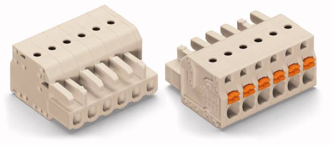 WAGO Buchsengehäuse-Kabel 2721 Polzahl Gesamt 3 Rastermaß: 5 mm 2721-103/026-000/133-000 100 St.