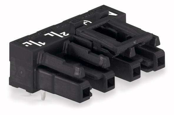WAGO 770-804/011-000 Netz-Steckverbinder WINSTA MIDI Buchse, Einbau horizontal Gesamtpolzahl: 4 25A Schwarz 50St.